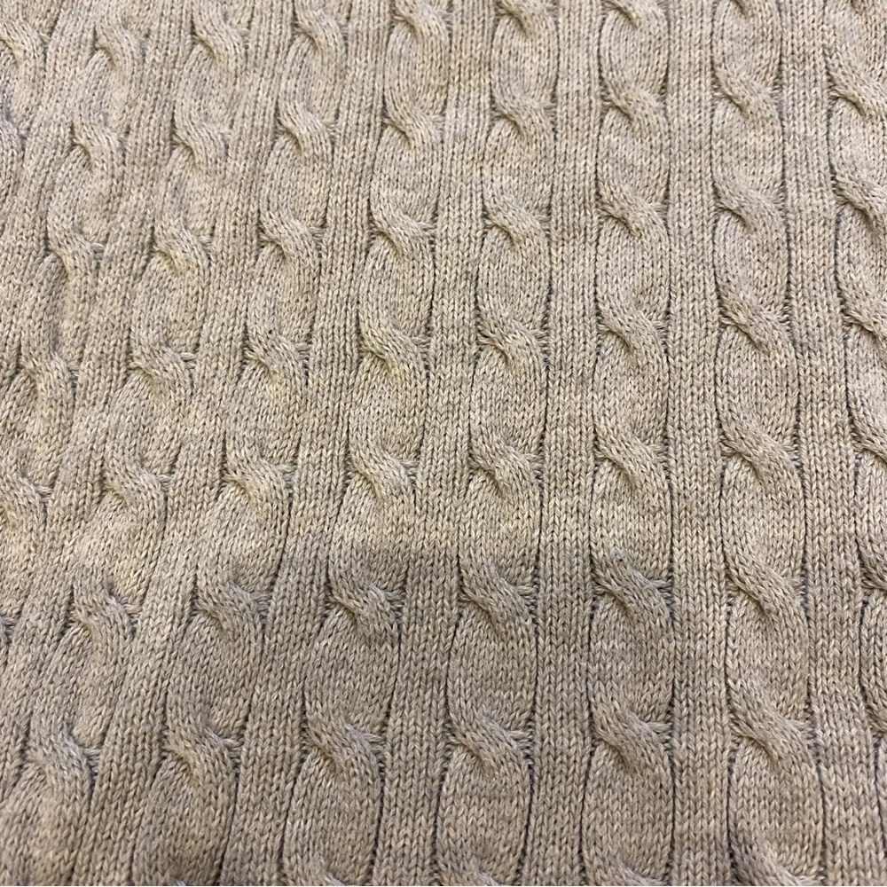 Polo jeans cable knit grey sweater size small - Picture 6 of 10